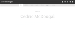 Desktop Screenshot of cedricmcdougal.com