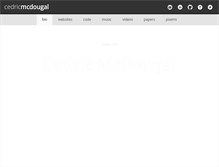 Tablet Screenshot of cedricmcdougal.com